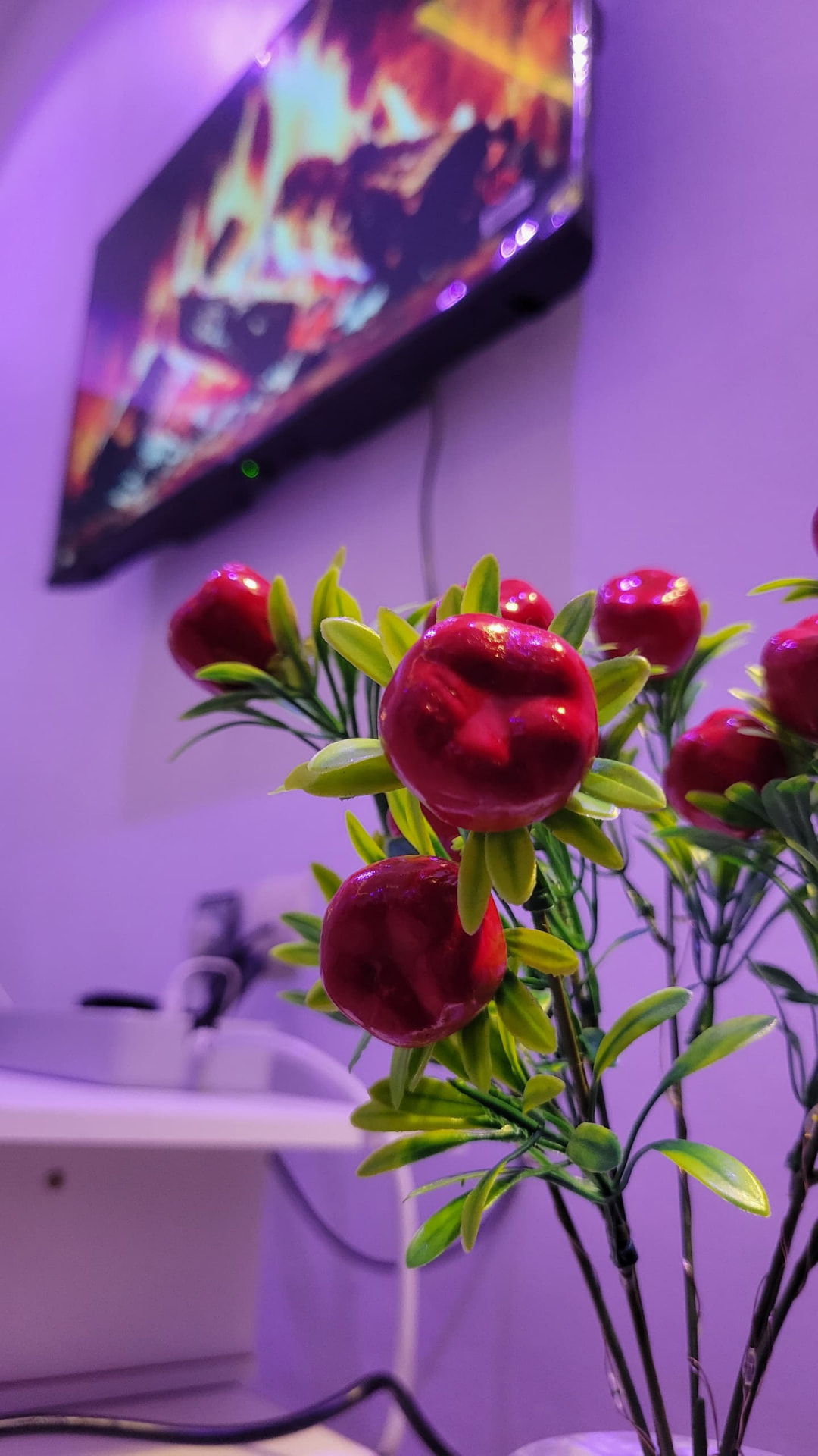 Décoration florale de la maison d'hébergement